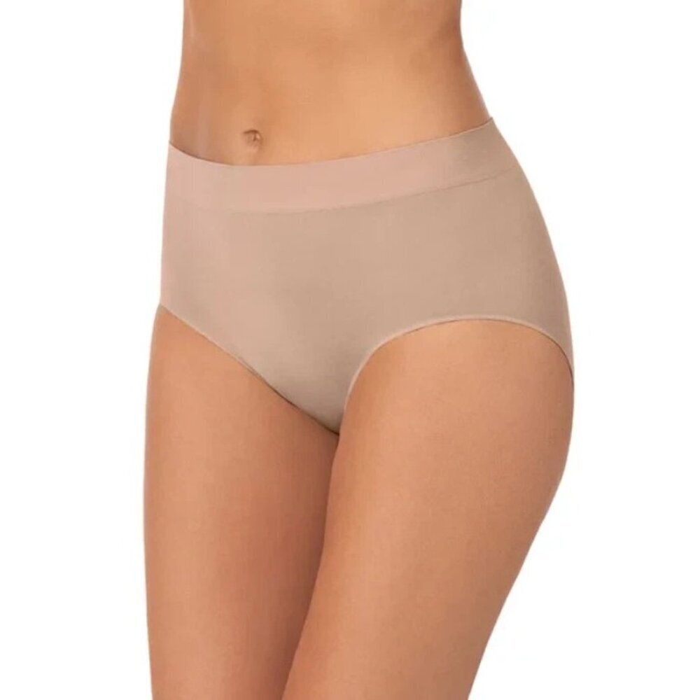 NEW Carole Hochman Women's L Seamless Brief Underwear 5 Pack Silky Full Coverage